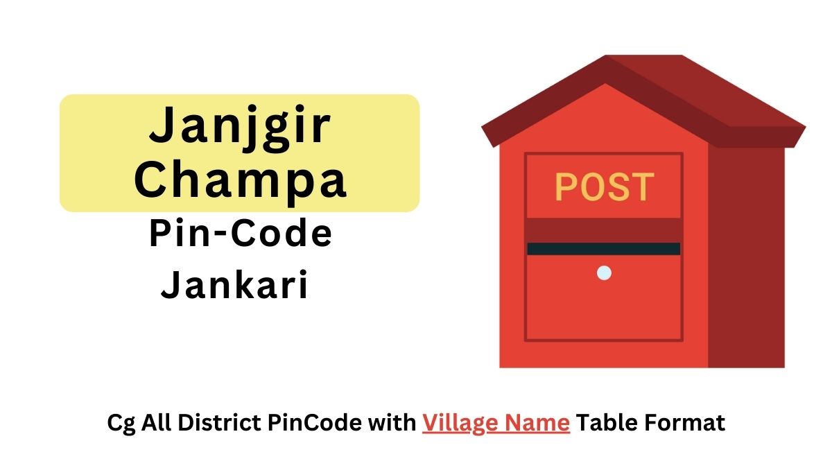 Janjgir Champa district pin code list